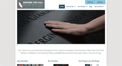 Desktop Screenshot of answerthecall.org